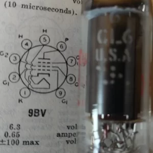 6CL6 / 6197 pentode valve (single)