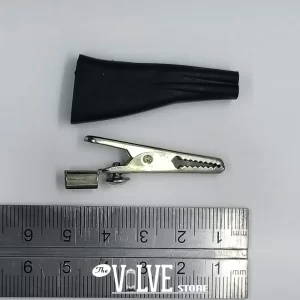 Bulgin alligator test clips (single, black)