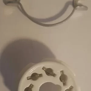 Ceramic octal valve socket – chassis mount (single)