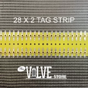 Tag strip 28×2 – gold-plated tags