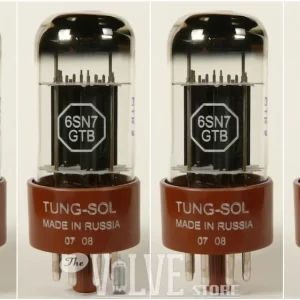 Tung-Sol 6SN7GTB matched quad