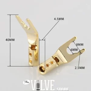 TVS Audio spade plug – gold plated (single)