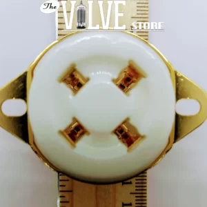 UX4 ceramic valve socket (gold pins)